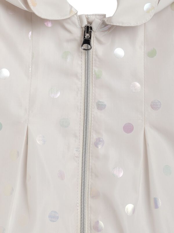 Girls Light Natural Printed Jacket image number 4
